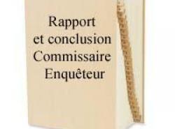 Rapport et Conclusions du Commissaire Enquêteur (PLU)